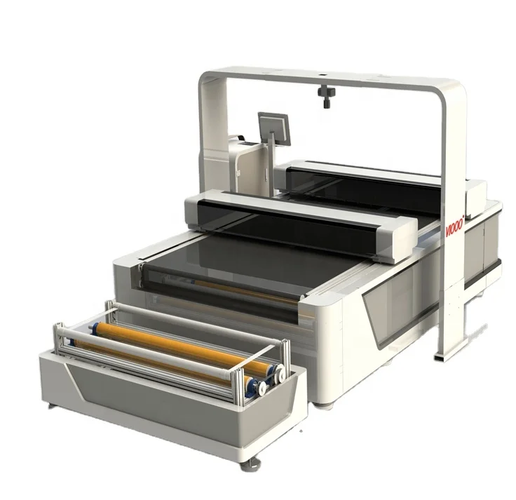 1625 apparel and textile fabric cutter machinery Reci laser automatic Co2 fabric cutting plotter machine price