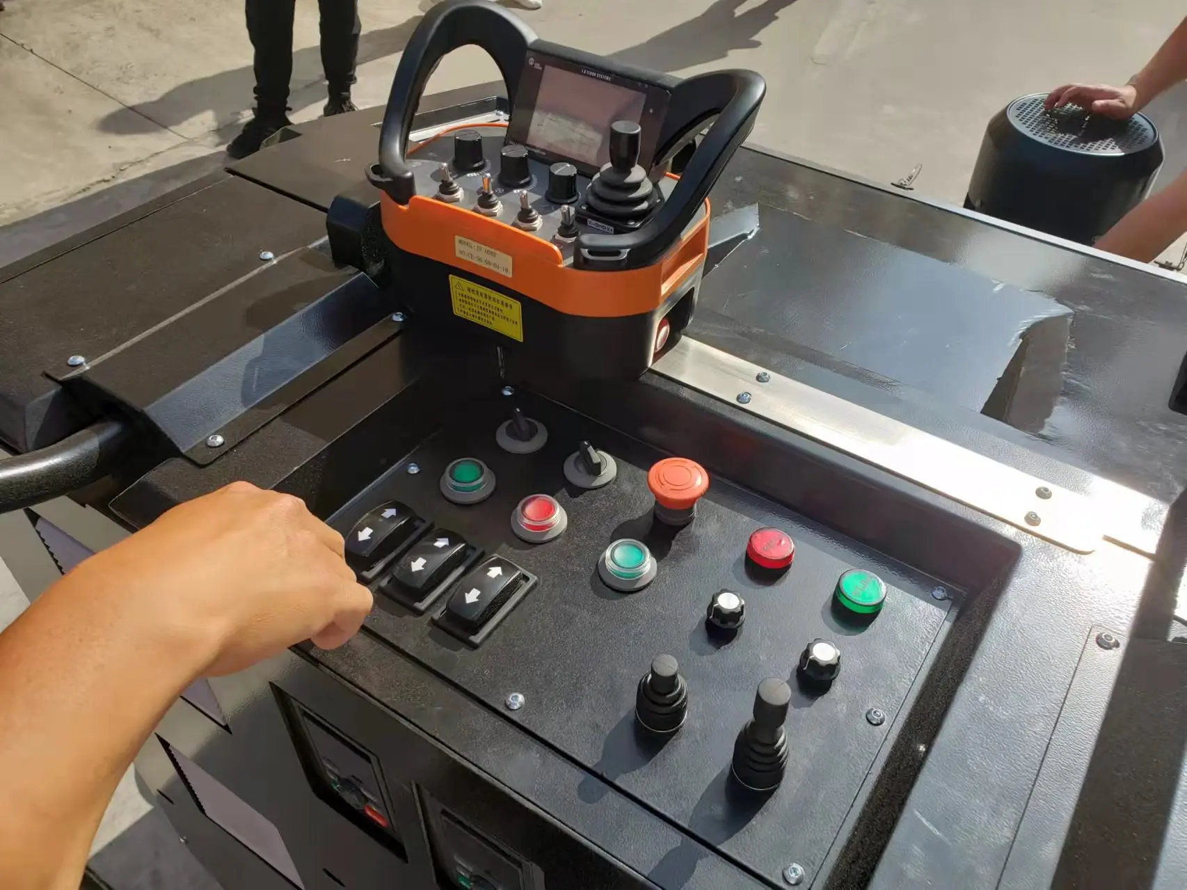 Land Armor remote control big driving concrete grinder floor polishing machine JS Floor Systems