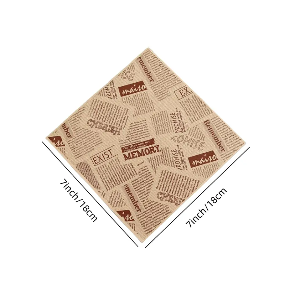 Custom L-Shaped Opening Food Grade Ready-to-Wrap Sandwich Baking Oil-Proof Packaging Triangle Paper Bag with Your Logo