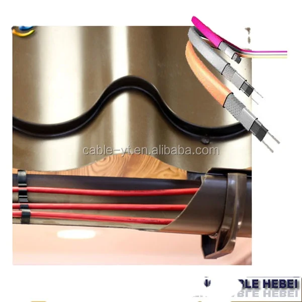 roof pipe driveway low voltage 220v electric self-regulating heating cable