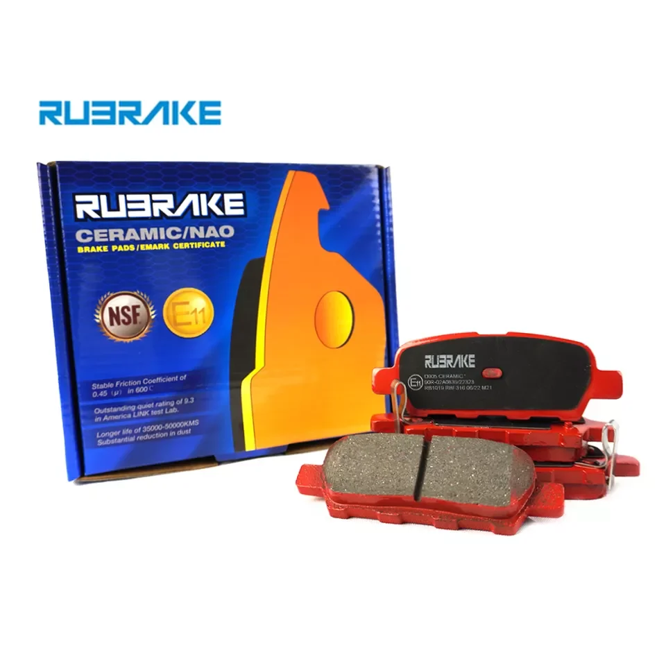 RUBRAKE D905 factori products auto ceramic car brake pads padded discs weight spares part parting brand for A4 Quattro 2003-2004