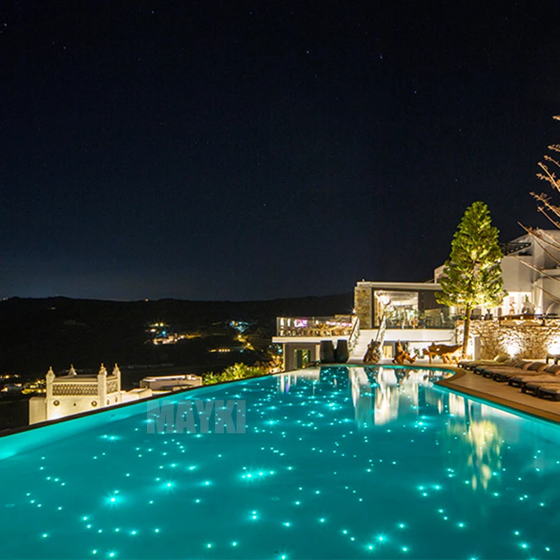 Led Swimming Pool Lighting Fiber Optic Pool Star Lights Swimming Pool Light With Twinkle Stars