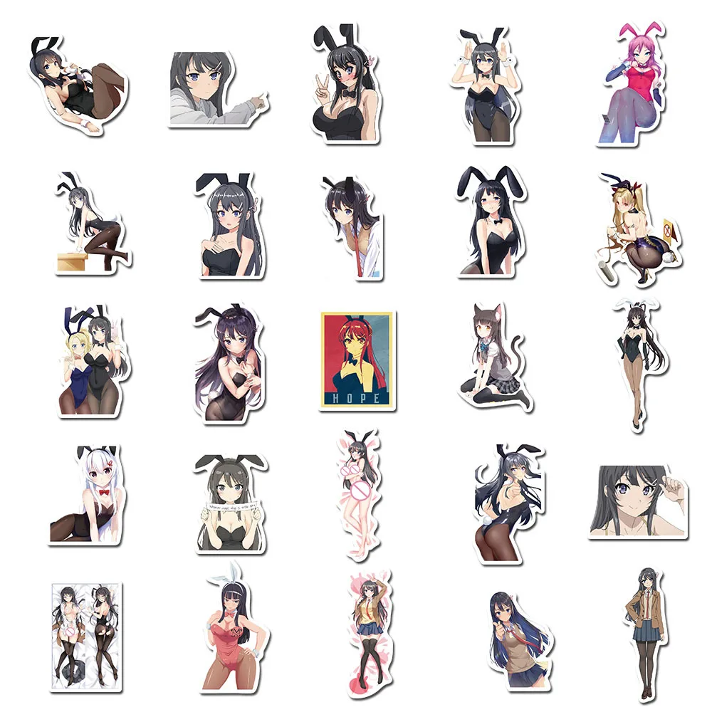 Декоративные дорожные наклейки для чемоданов hentai