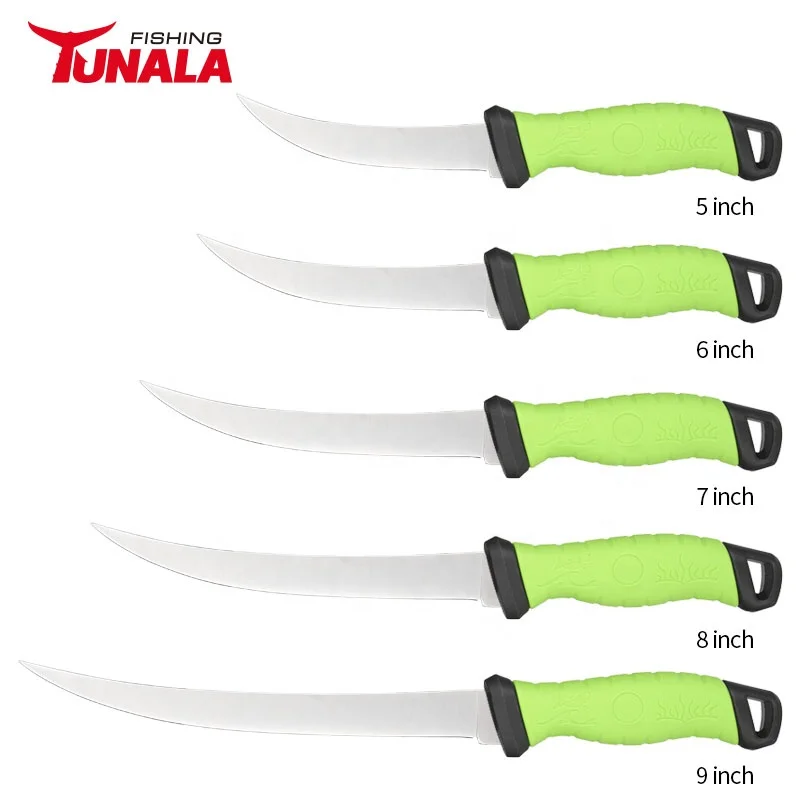 Ready to ship Cheaper  Multi-function Stainless Steel Fishing fillet Knife Set PP Handle Fish Filleting Knife for cutting fish