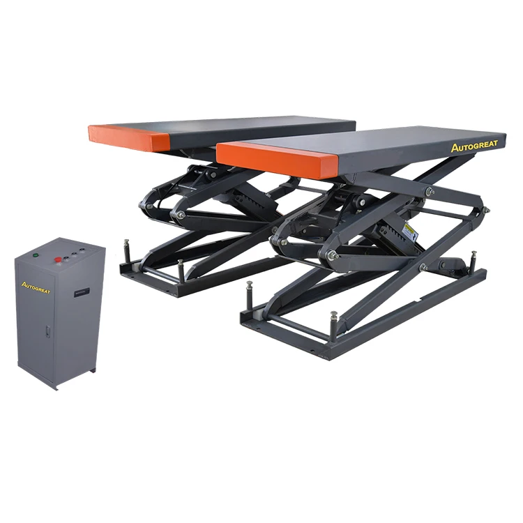 3.5 tons small platform scissor lift square tube type vehicle elevator double level scissor hoist