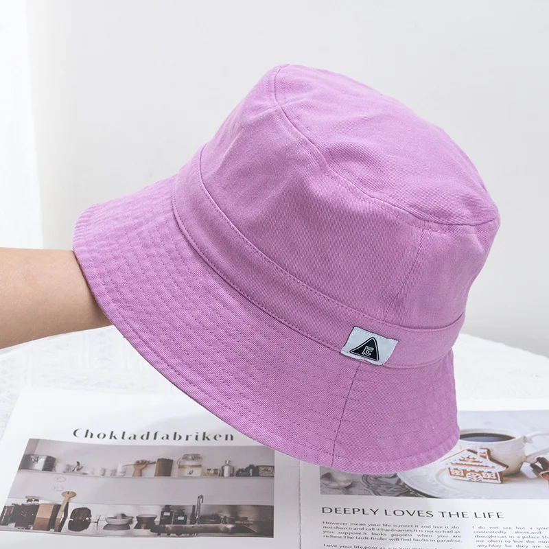 Unisex High Quality Custom Woven Label on Brim Bucket Hat Middle Strap Fishing Bucket Cap Hat