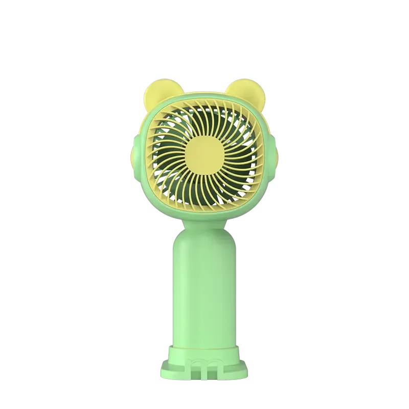 Battery Charging USB Portable Fan With Base Rechargeable Cartoon Mini Fan