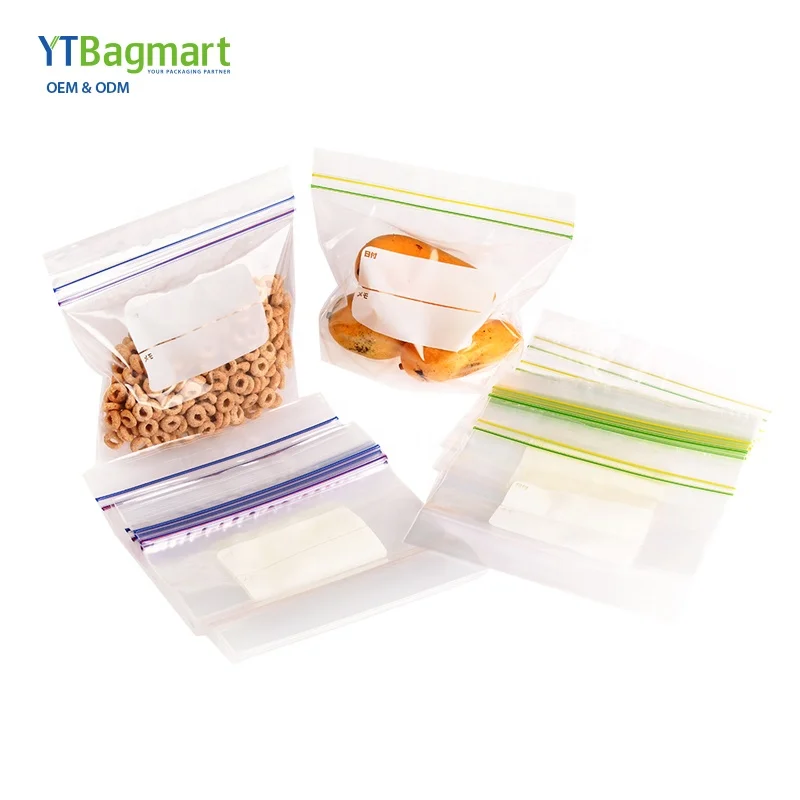 Прозрачная упаковка для пищевых продуктов YTBagmart пакеты с двойной застежкой-молнией водонепроницаемые