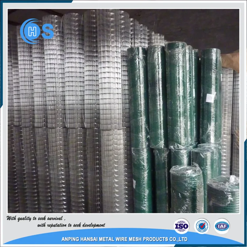 PVC coated poultry square welded mesh fence gi galvanized after welding wire mesh fence