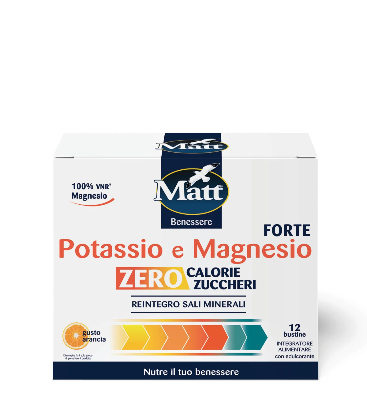Made In Italy High Quality Matt Food Supplement Strong Potassium Magnesium Orange Flavour Zero Surgars Zero Calories Replacing M