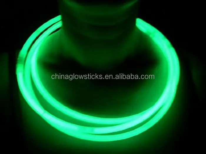 22' glow necklaces with connector cheering glow stick necklace party