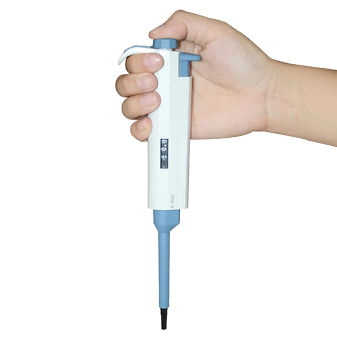 Laboratory liquid adjustable volume pipette gun single channel manual pipette automatic micropipette fixed volume