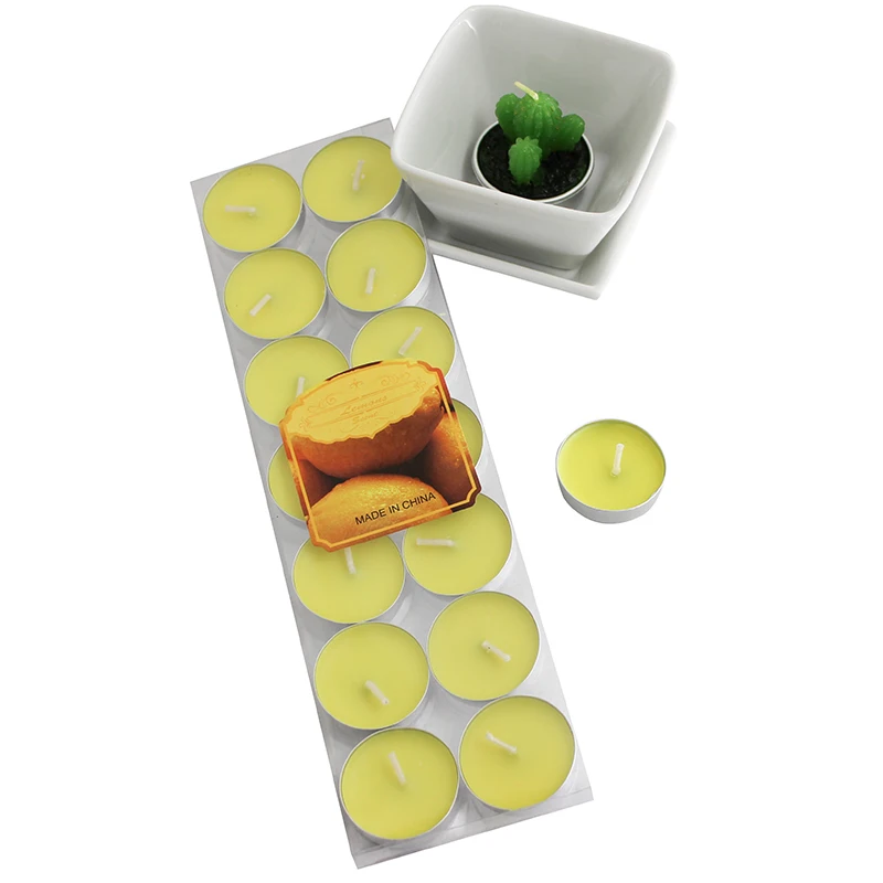 6g 2hrs Wholesale High Quality Unscented Paraffin Tea Light Color Tea Candles