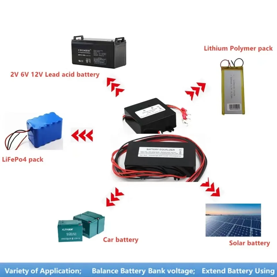 HA01 12V 24V Battery Equalizer Balancer for 12V Gel Flood AGM Lead Acid Batteries
