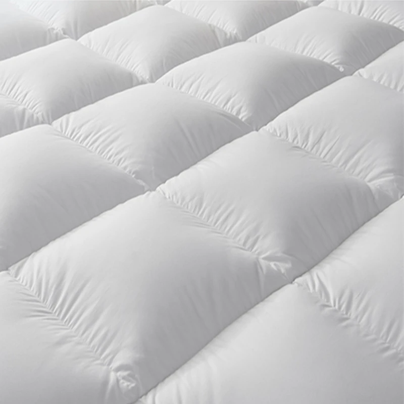 100% Cotton Thick Three-dimensional Duck Down Hotel White Mattress Topper And Bed Mattress Cover Protector Mattress