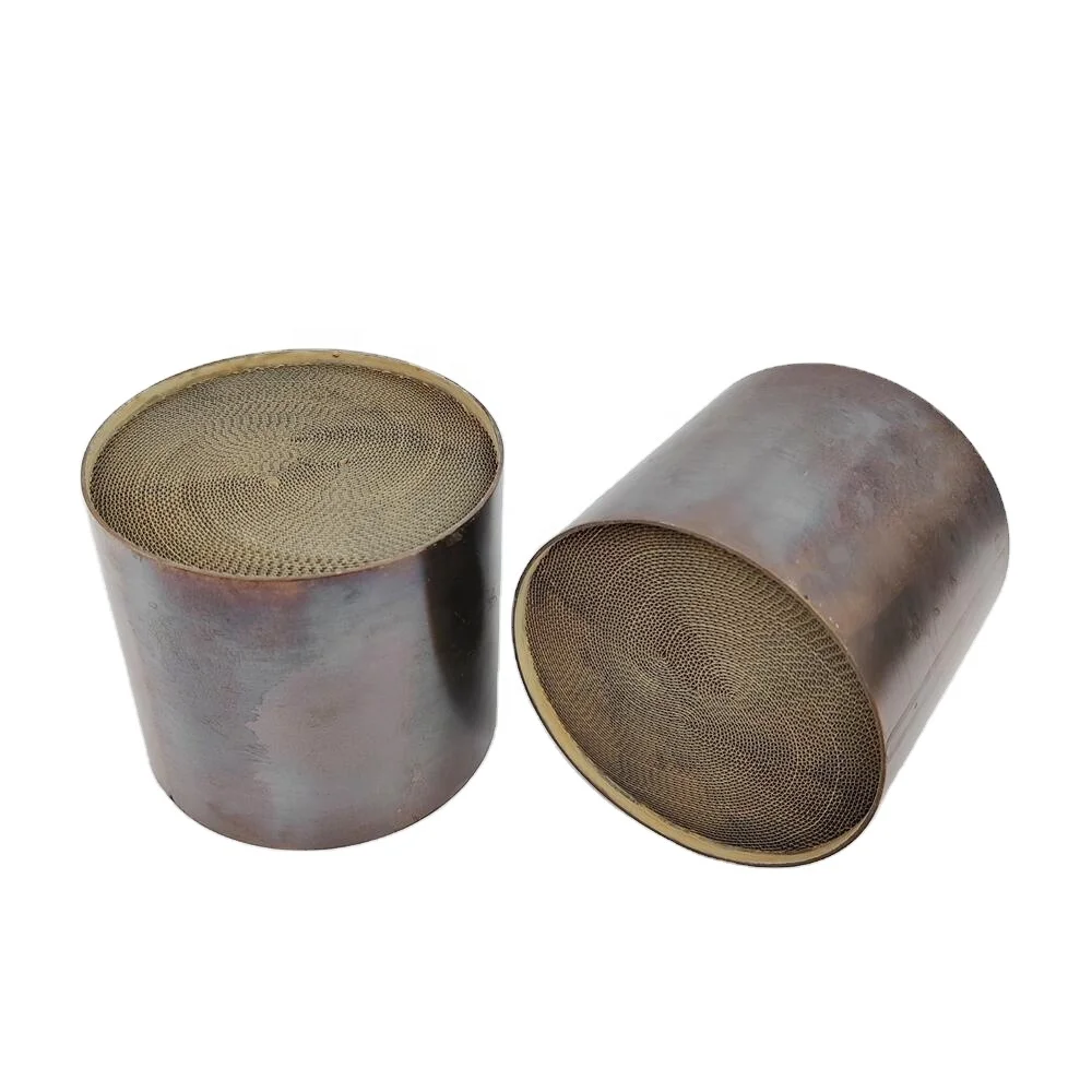 EURO 4 500 Cell Universal Metallic honycomb Catalytic Converter Sport Metallic Catalyst 110*100mm 3 Vortex