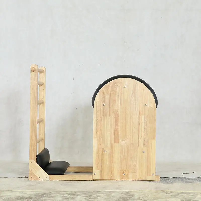 Commercial gym home equipment Yoga Fitness Pilates Barre Oak wood Pilates Ladder Barrel