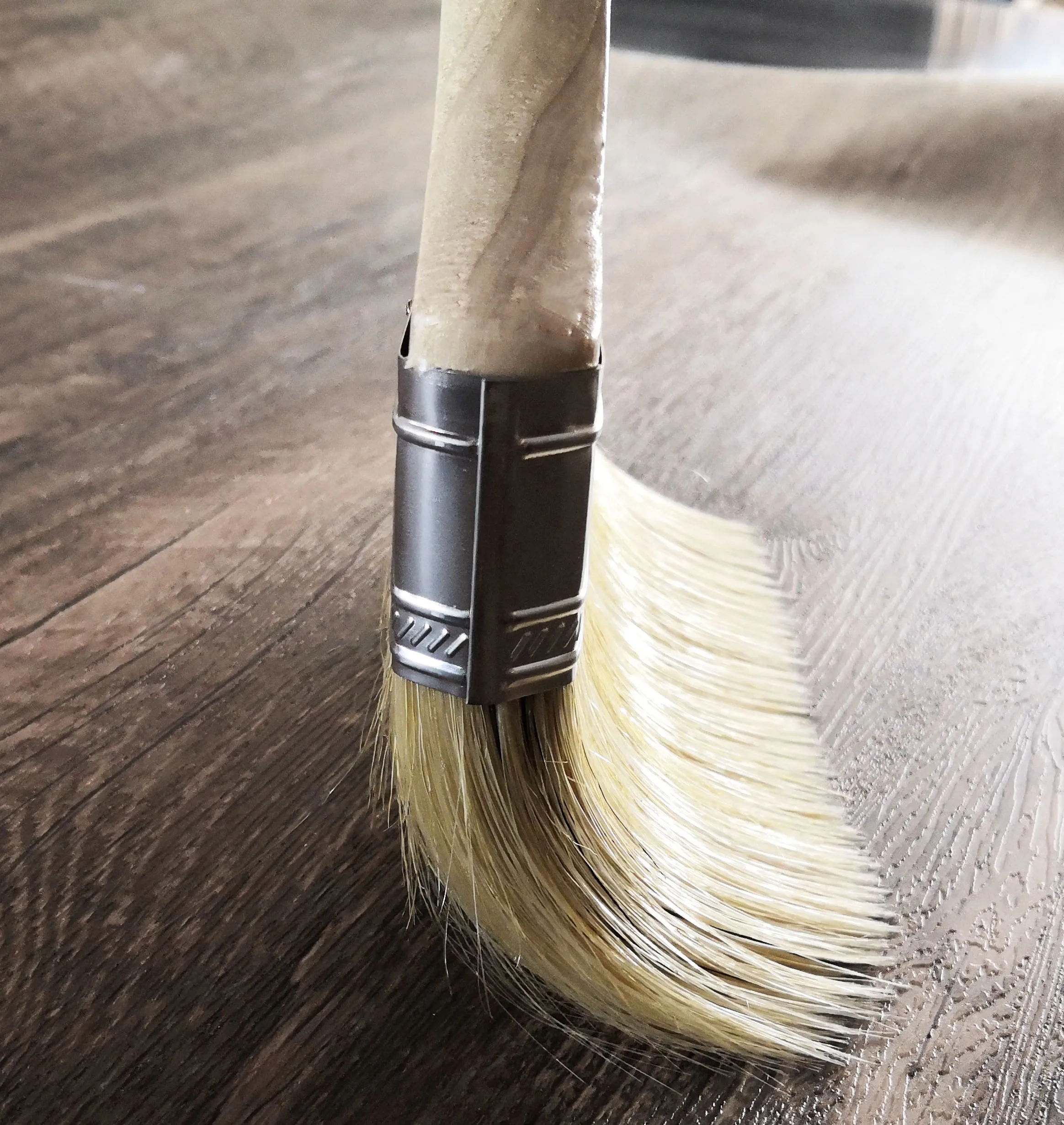 Excellent production high value 50% Natural Bristles 50% polyester 5inch flat bristle paint brush for wall