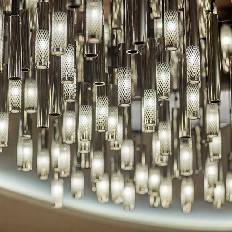 New Product Indoor Decoration Luxury Hotel Led Big Project Chandelier Pendant Lamp Price