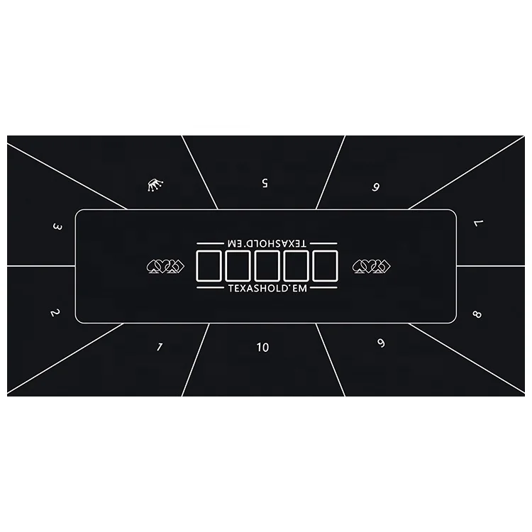 2024  Custom Factory Direct Sales as your Design  100% natural Rubber Poker Table Mat for casino Texas Poker Mat