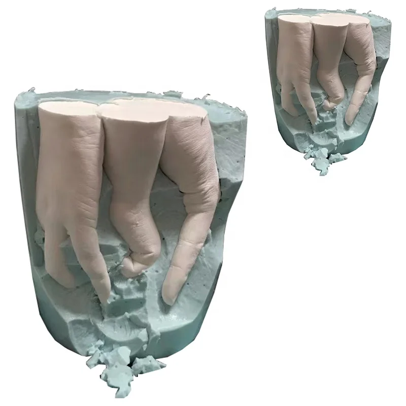
Resin Cast Starter Kit Molding Kits for Cups DIY Hand Casting Kit 3D Handmade Mini Handprints Footprints Model Powder Gifts Mold 