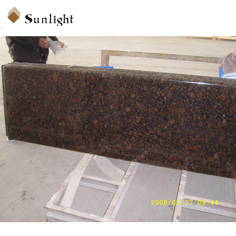 Wholesaler Price Baltic Brown Granite Bench Top With Back Splash Granite Countertops kitchen worktops Granite Slabs