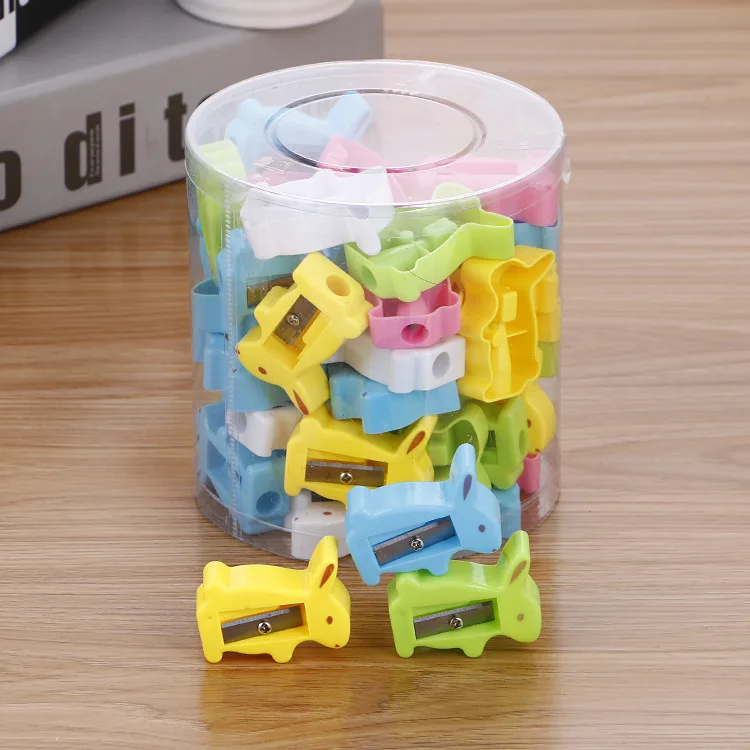 Cute Candy Color Plastic Sharpener, Cartoon Shape Cheap Pencil Sharpener For Students