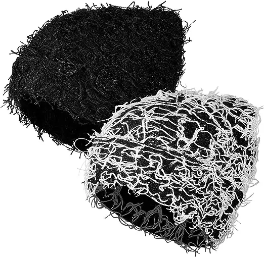 Sewingman 23SM7070 Streetwear Yeat Shiesty Fuzzy Camo Grassy Ghillie Beanie Funny Hat