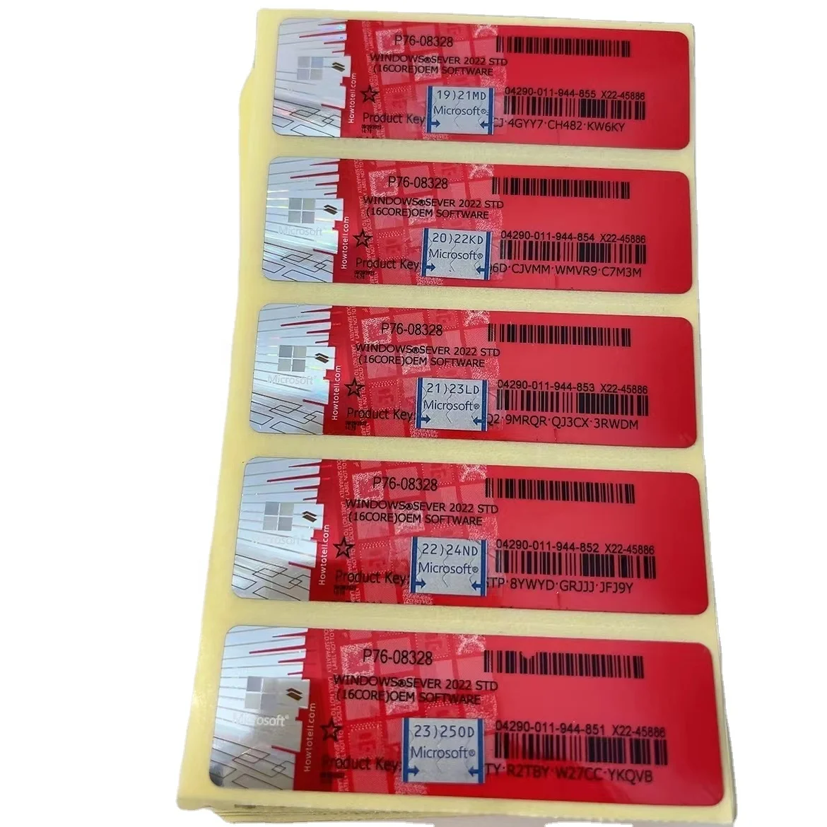 Подходит для Microsoft Windows Server 2022 стандартная OEM полная наклейка английская версия (1 упаковка = 5 шт.) Win Sever 2022