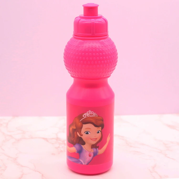 New Cartoon Print Adult Commercial Small Animal Drink Pink Children Decoration Plastic Water Bottle For Kid
