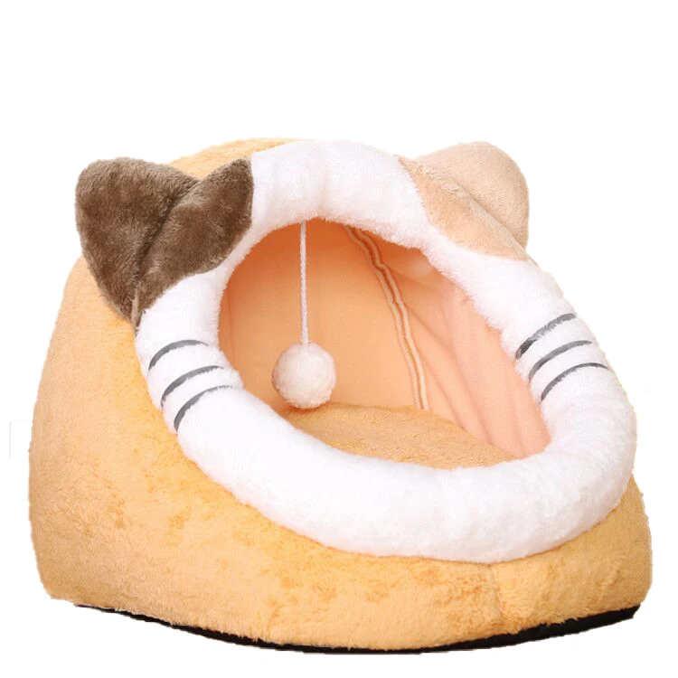 Pet products 2021 New model furret plush keep warm in autumn and winter Removable and washable pet bed