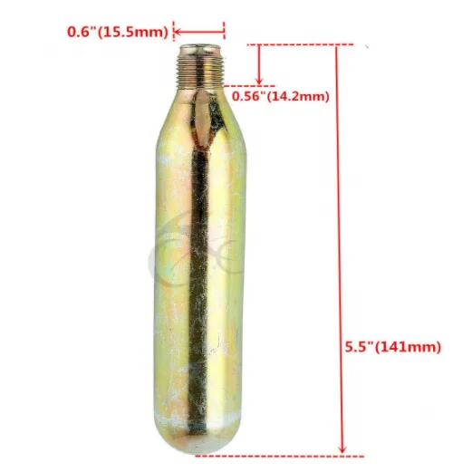 
Threaded 1/2,3/8,5/8 UNF Smaller Carbon dioxide cylinders co2 gas cartridges 33g17g18g22g16g Co2 Cylinders for Inflated Products 