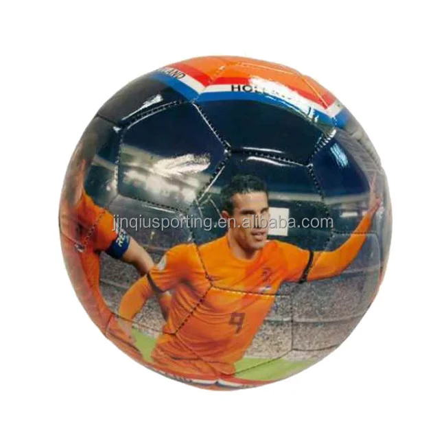 photograph pvc material size 5 soccer ball for promotion and sports
