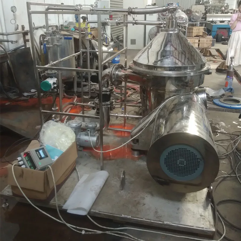 Disc milk fat cream centrifuge separator solid liquid butterfly centrifuge machine