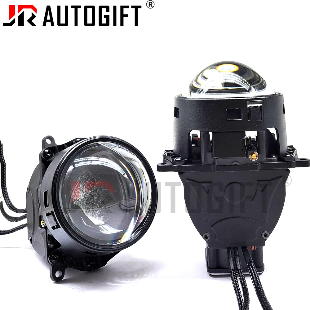 New High Power 130W Bi LED Projector Lenses Headlights Car Light Accessories 6000K Retrofit Kits 3.0 inch Fan Heatsink Build-in