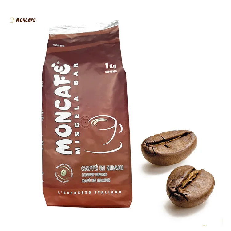 Hot Selling Private Label Best Italy Aroma Blend Espresso Coffee Roasted Italian Whole Coffee Beans Roasting