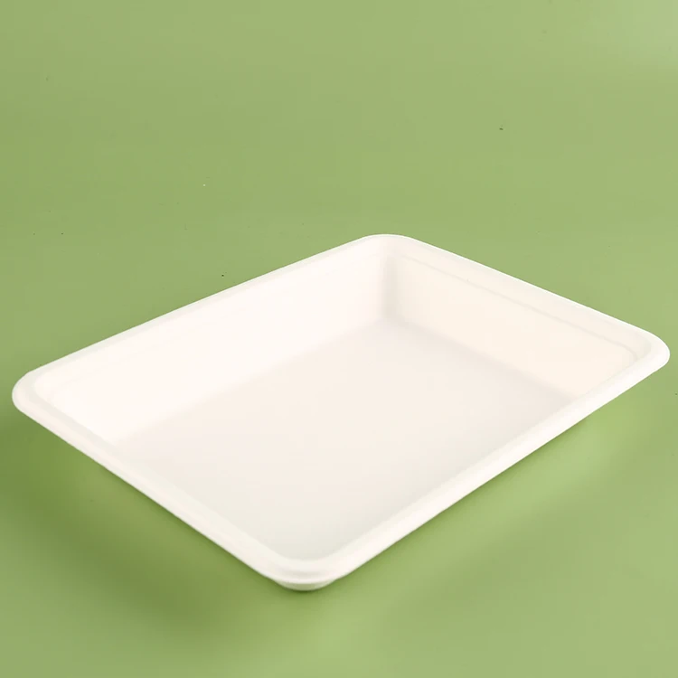 Eco Friendly Recycle Pack  Disposable Ecopack Biodegradable Freshware Meal Ecopack Food Packaging Meal Tray