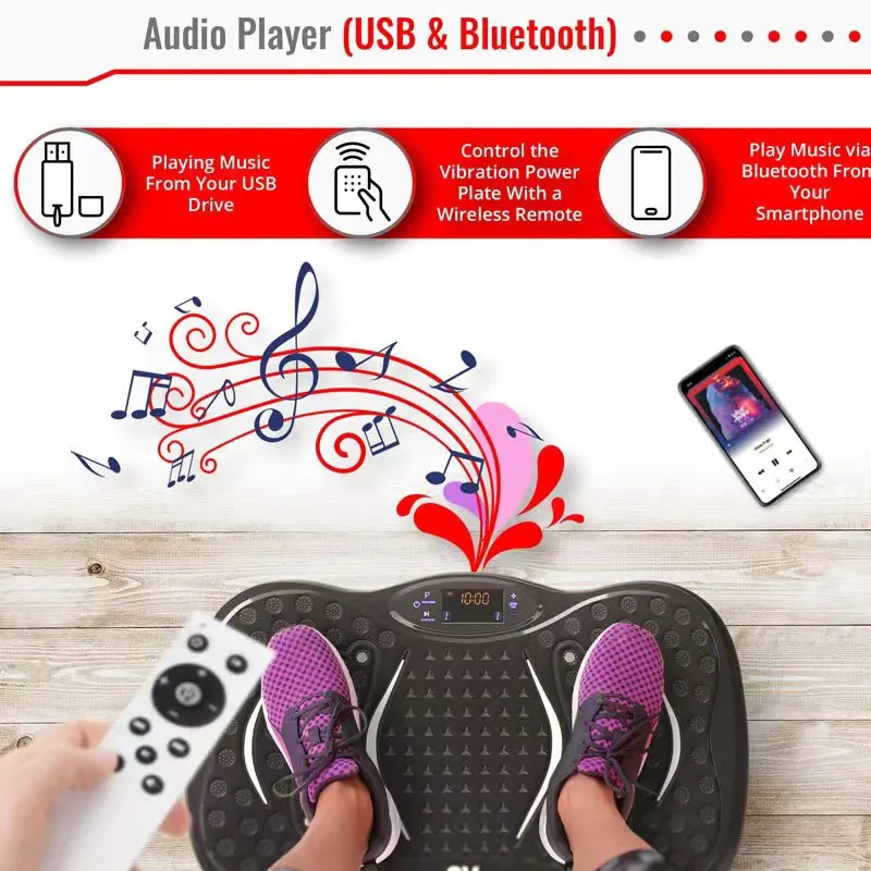 Vibration Plate Exercise Machine Whole Body Workout Power Vibrate Fitness Platform  for Weight Loss Shaping Home Gyms Workout