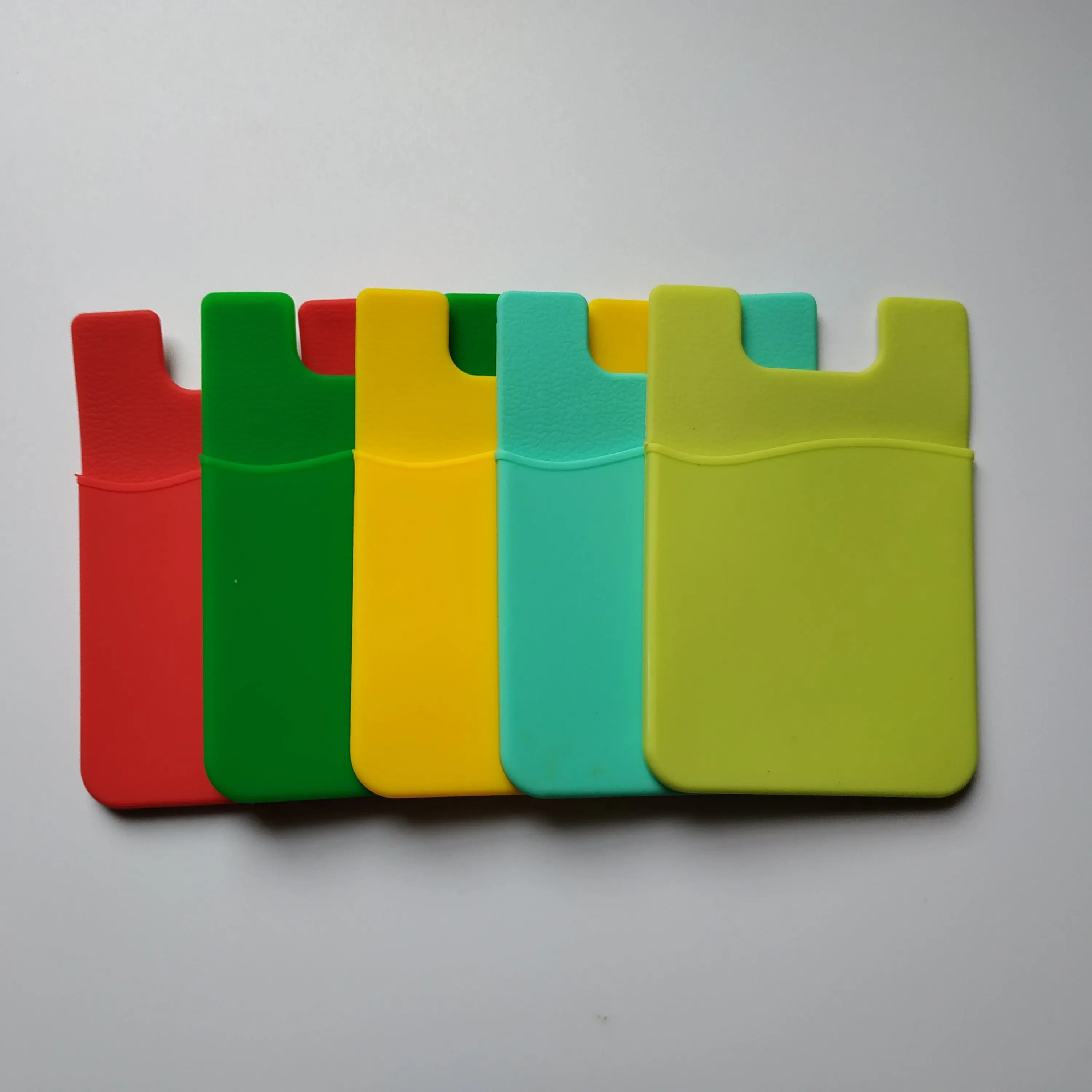 Hot selling Promotional gifts customized logo printing Silicone mobile phone card holder