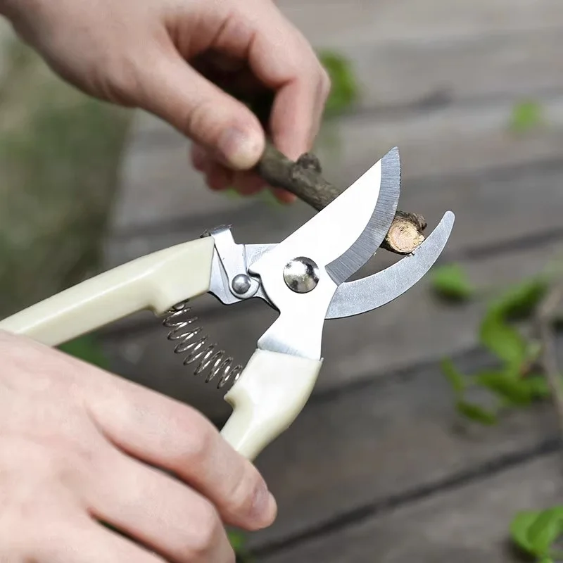 Sharp Garden Shears for Cutting Flowers, Trimming Plants Curve Garden Scissor