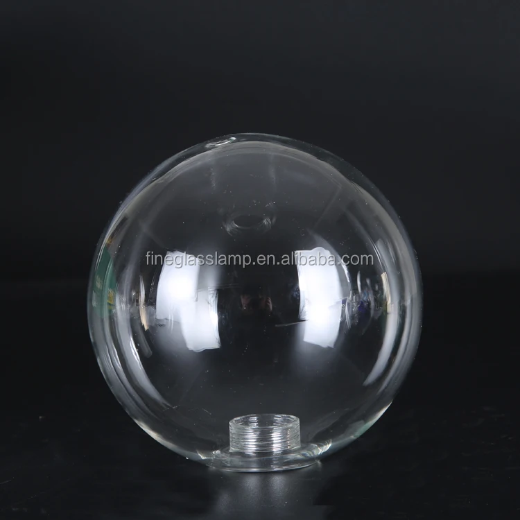 Hand Blown Heat Resistant Pyrex g9 Borosilicate Glass Ball Lamp Shade with Internal Thread (62248039297)