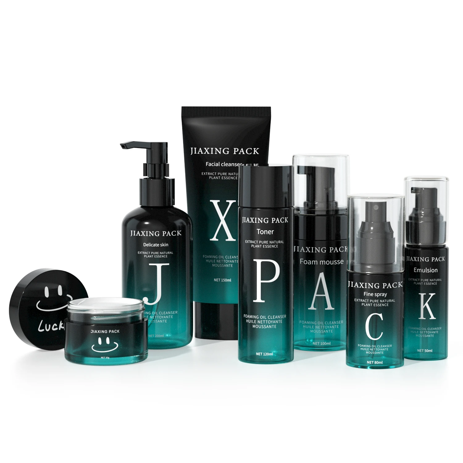 Custom Plastic skin care serum cream lotion packaging PET Shampoo Bottle Hair Oil Bottle With Lotion Pump