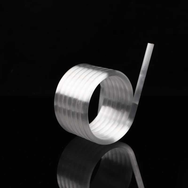 Transparent Milky white Pure Quartz Glass Coil Spiral Quartz Tube