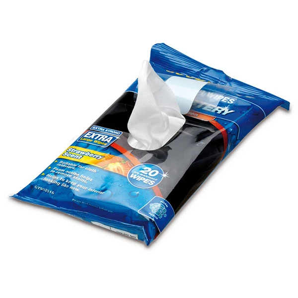 OEM Eco-friendly auto car wet wipe for mirrors and headlight laps