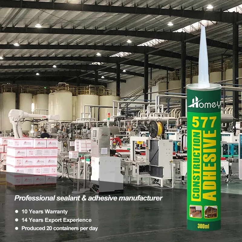 Homey Wholesale OEM liquid nails adhesive white Construction Adhesive