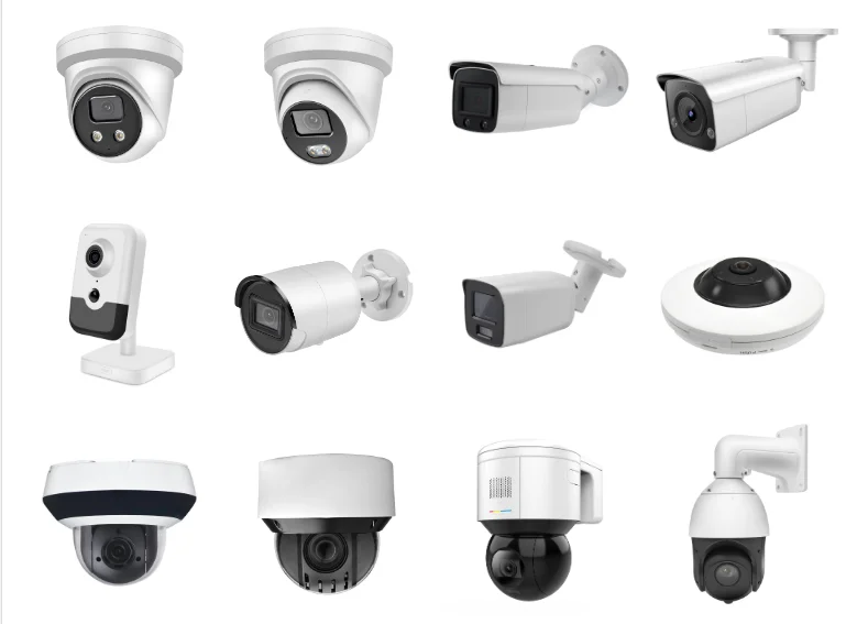 OEM Dahua Smart IR ColorVu Dual 4MP 5MP 8MP Motion Detection Two way audio Turret CCTV Security dome Ip Network Cameras
