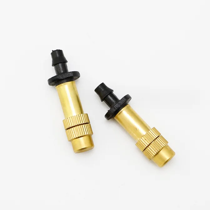 Adjustable water-saving copper nozzle with single inverted hook  micro nozzle for cooling humidification irrigation