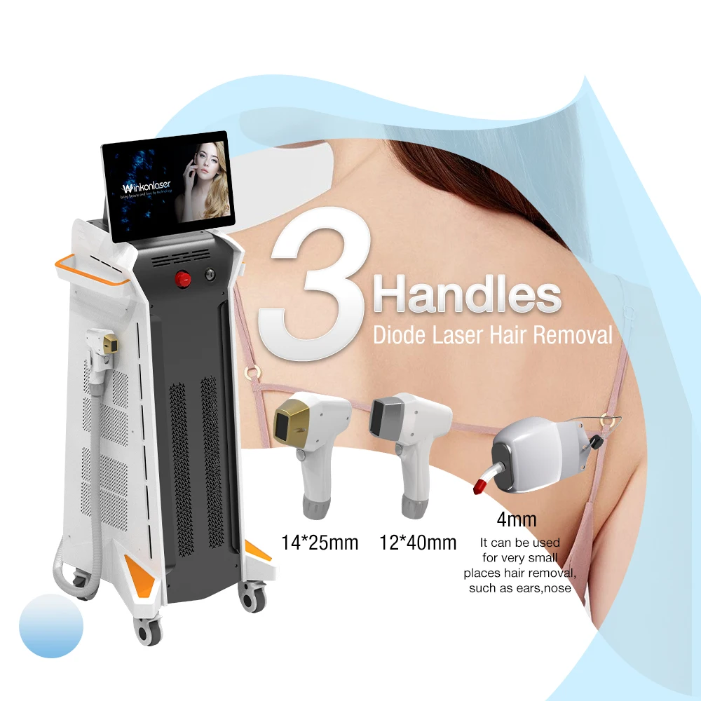 Winkonlaser High Power Laser 4 Wavelength Laser Hair Removal Machine Professional