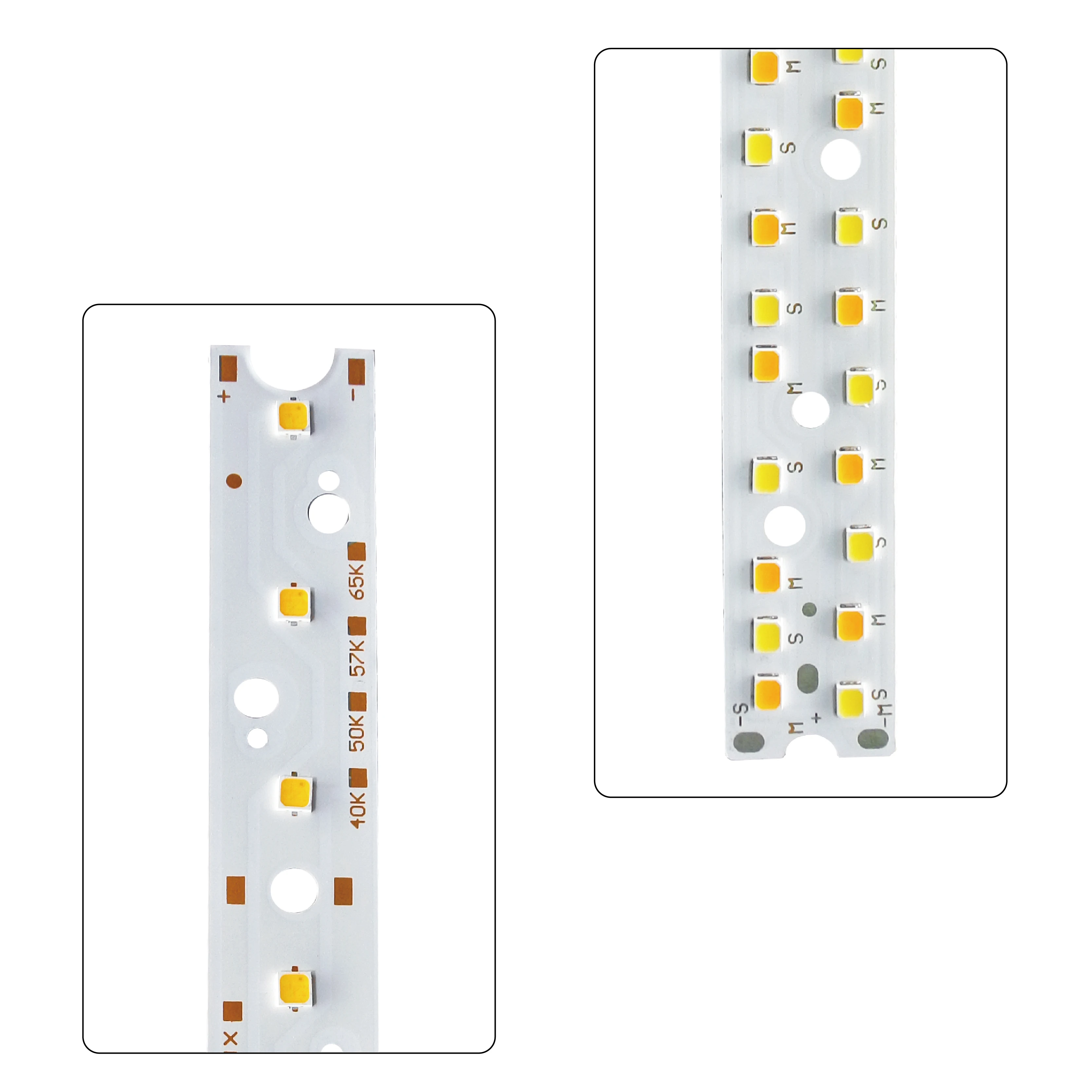 Customize lighting accessories round aluminum substraet led light pcb board bar 36v 12w 24w 60w smd 2835 3030 led module