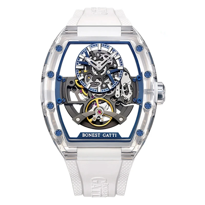 BONEST GATTI BG9960 9960 2025 новые мужские роскошные часы кристалл чехол автоматические механические наручные ремешок